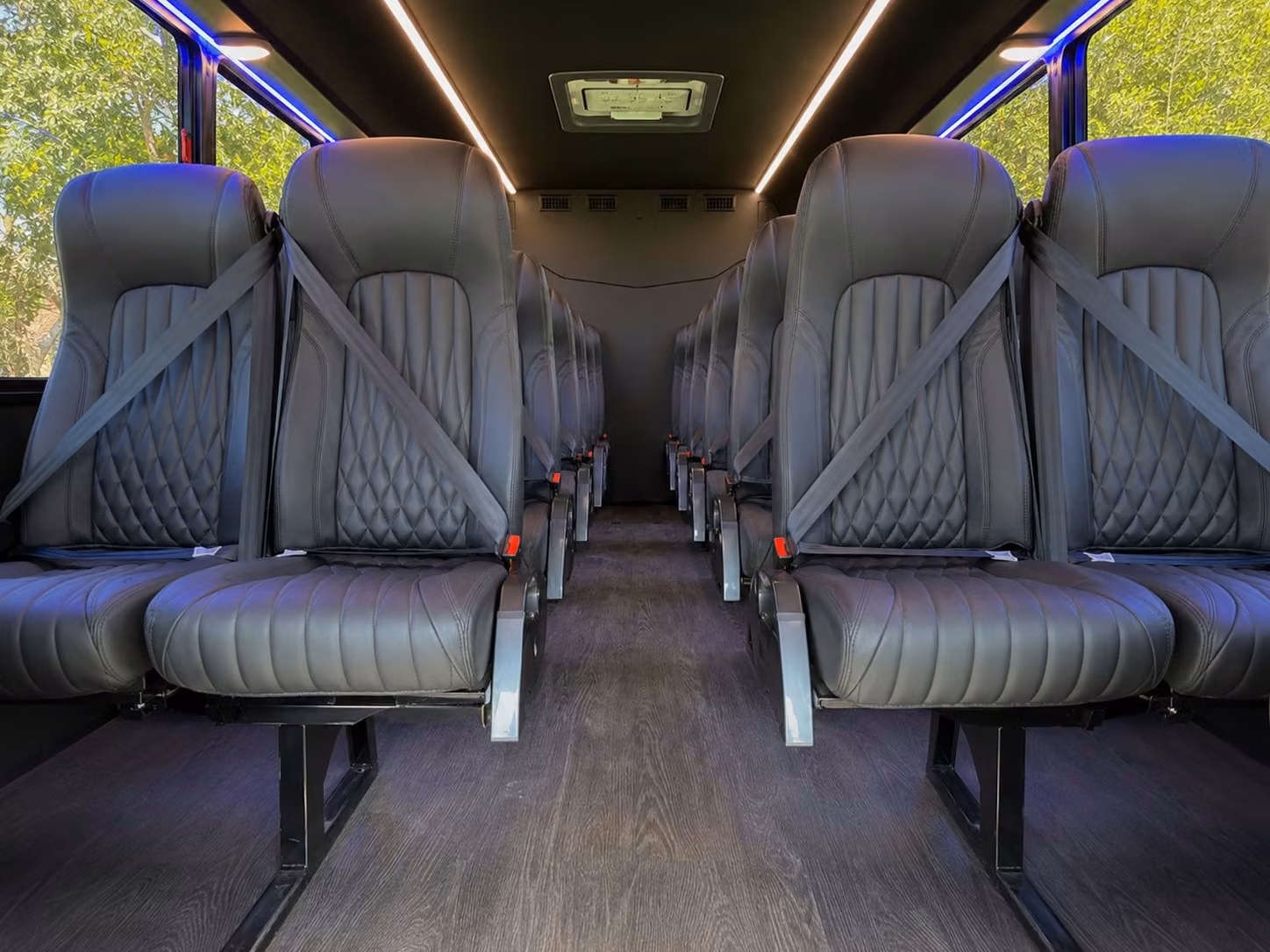 15 passenger minibus inside