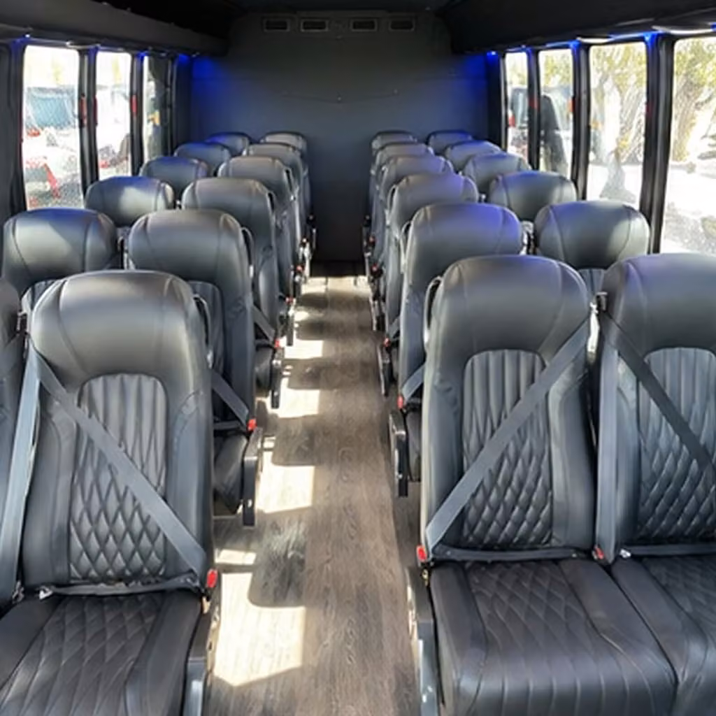 28 passenger minibus inside