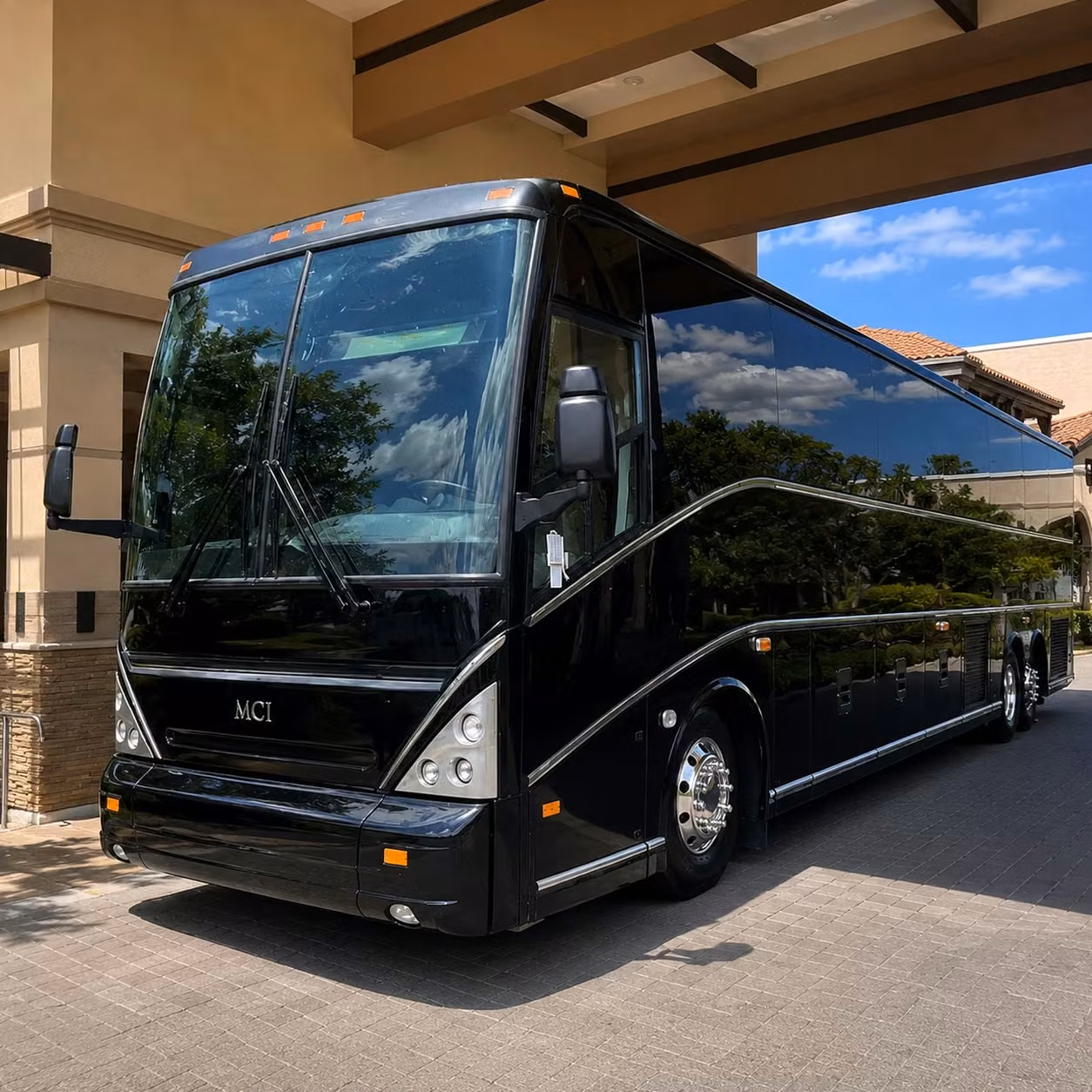 56 passenger charter bus